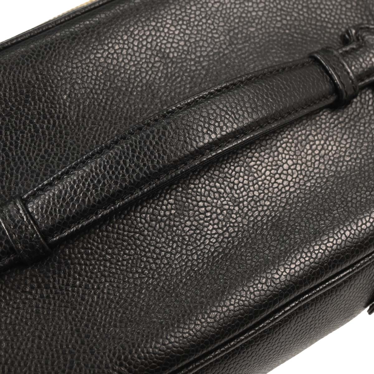 Chanel 1997-1999 Black Caviar Vanity Handbag