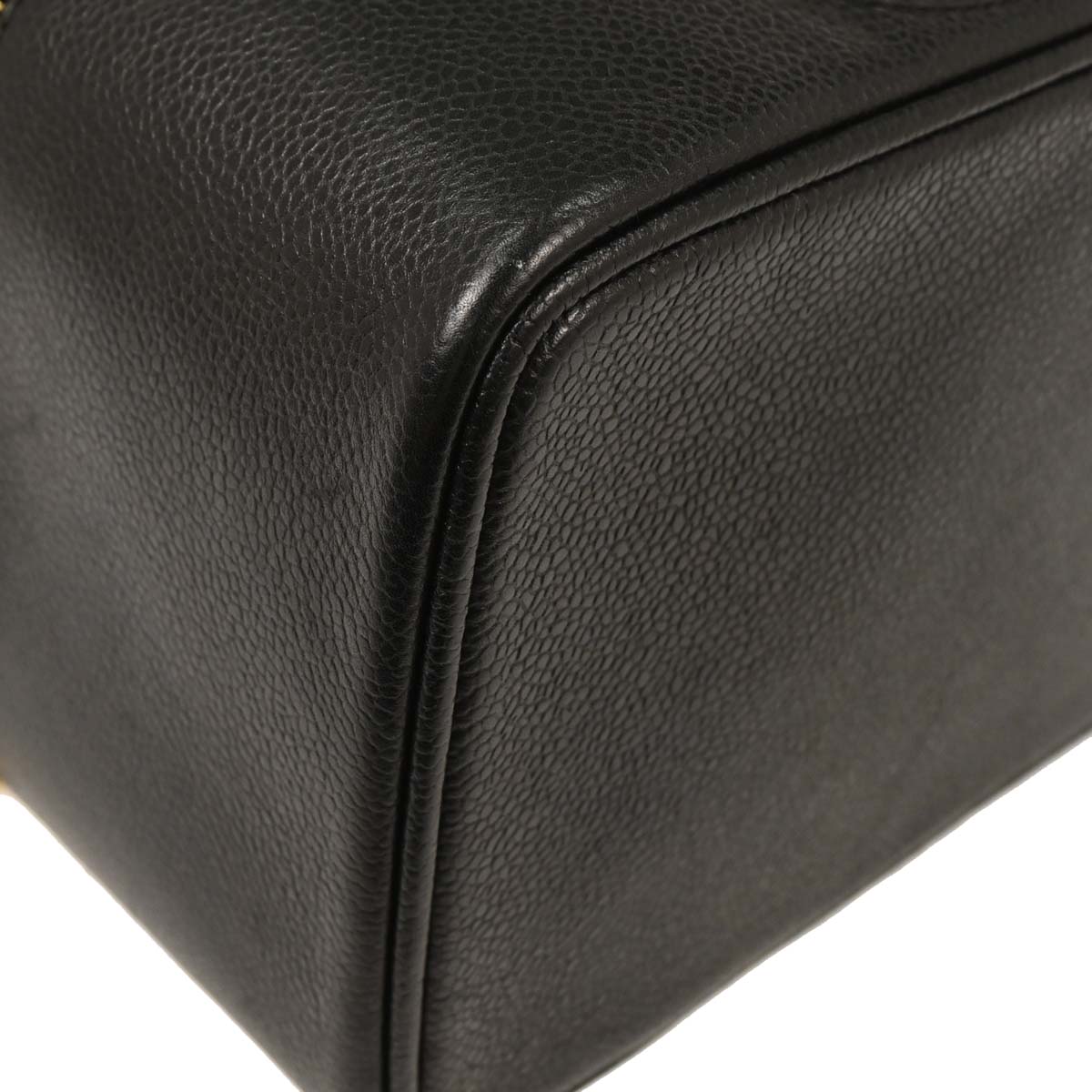 Chanel 1997-1999 Black Caviar Vanity Handbag