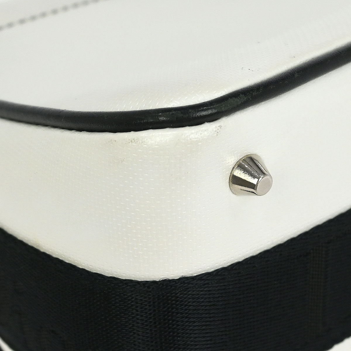 Christian Dior 2003 White Black Hardcore Shoulder Bag