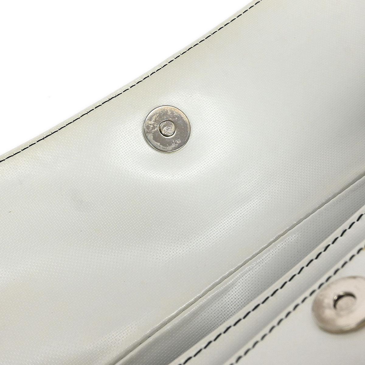 Christian Dior 2003 White Black Hardcore Shoulder Bag