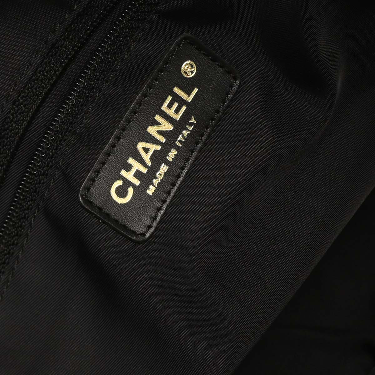 Chanel 2005-2006 Black Jacquard Nylon Travel Line Tote Handbag
