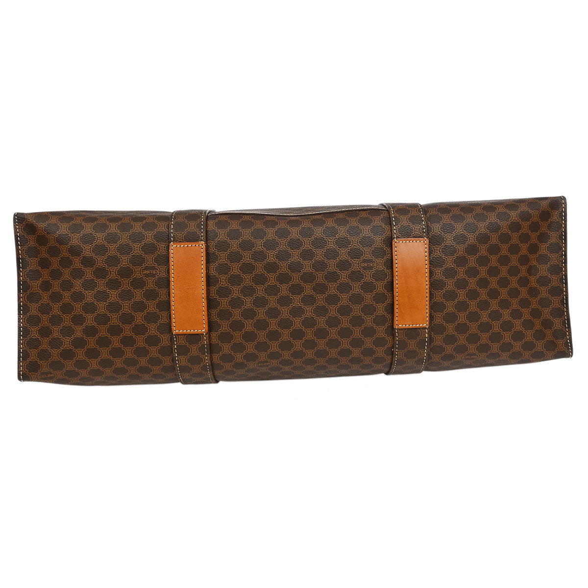 Celine Brown Macadam Shoulder Tote Bag