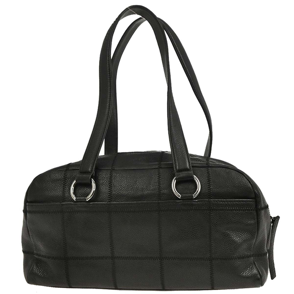 Chanel 2004-2005 Black Caviar Choco Bar Handbag