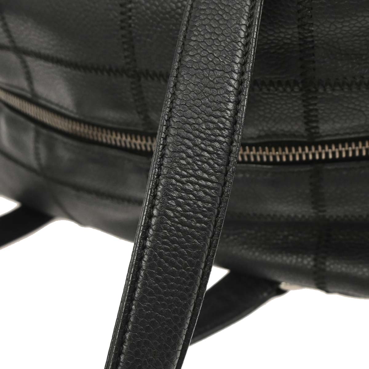 Chanel 2004-2005 Black Caviar Choco Bar Handbag