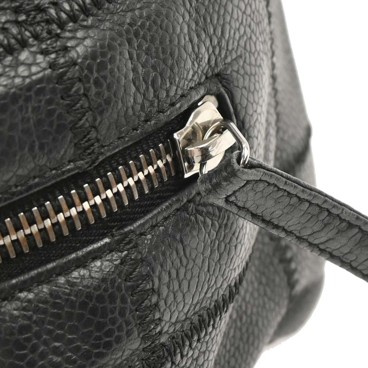 Chanel 2004-2005 Black Caviar Choco Bar Handbag