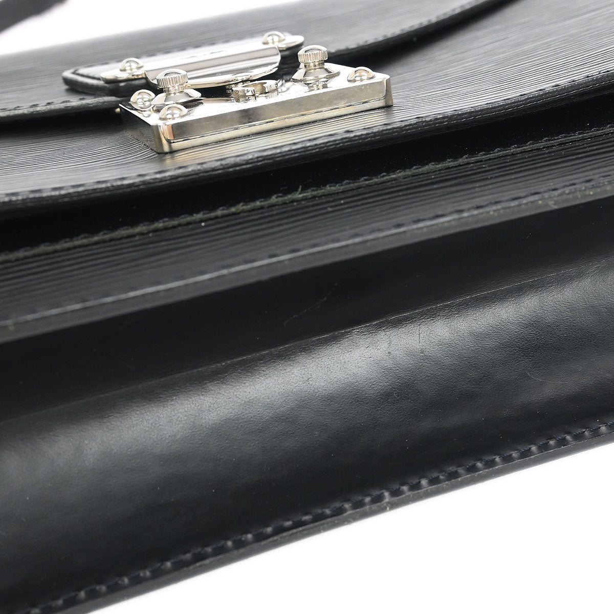 Louis Vuitton 2006 Black Epi Monceau 28 2way Handbag M52792