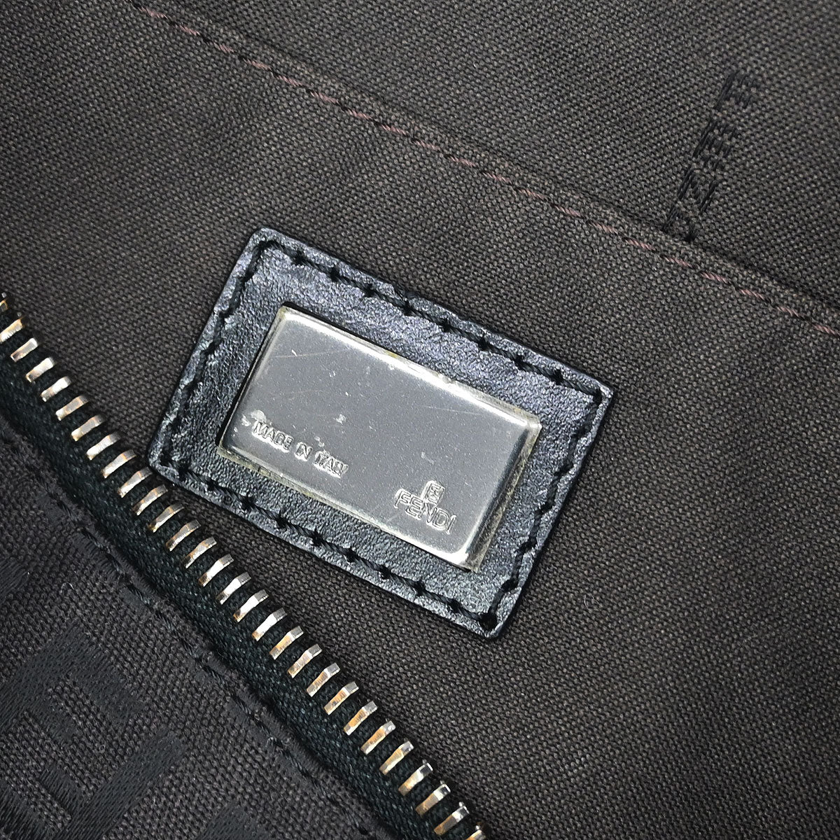 Fendi Black Zucchino Handbag
