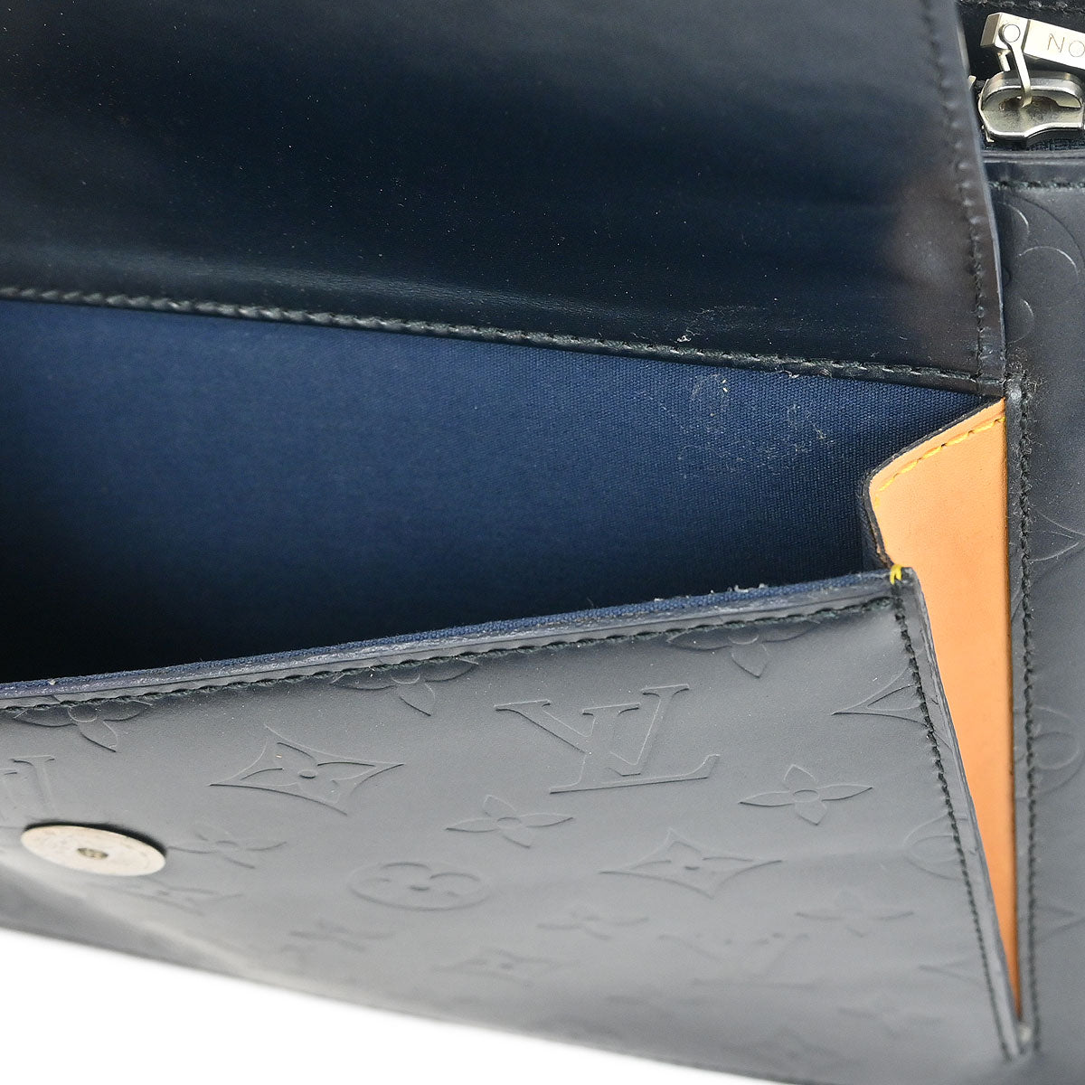 Louis Vuitton Blue Monogram Mat Alston Shoulder Bag M55125