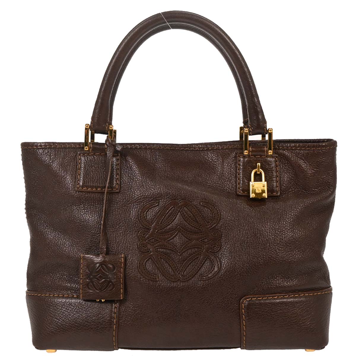 Loewe Brown Fusta 30 Tote Bag