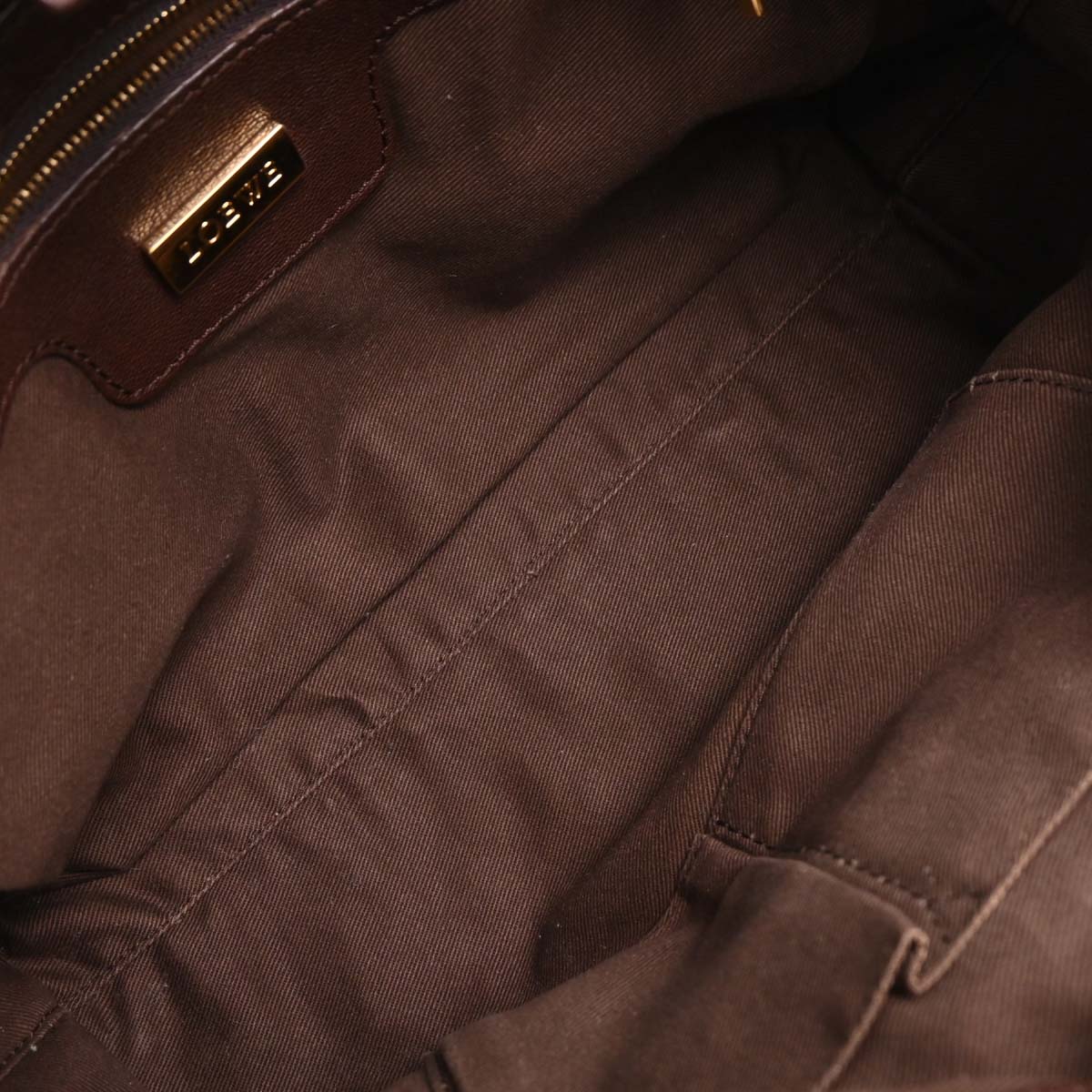 Loewe Brown Fusta 30 Tote Bag
