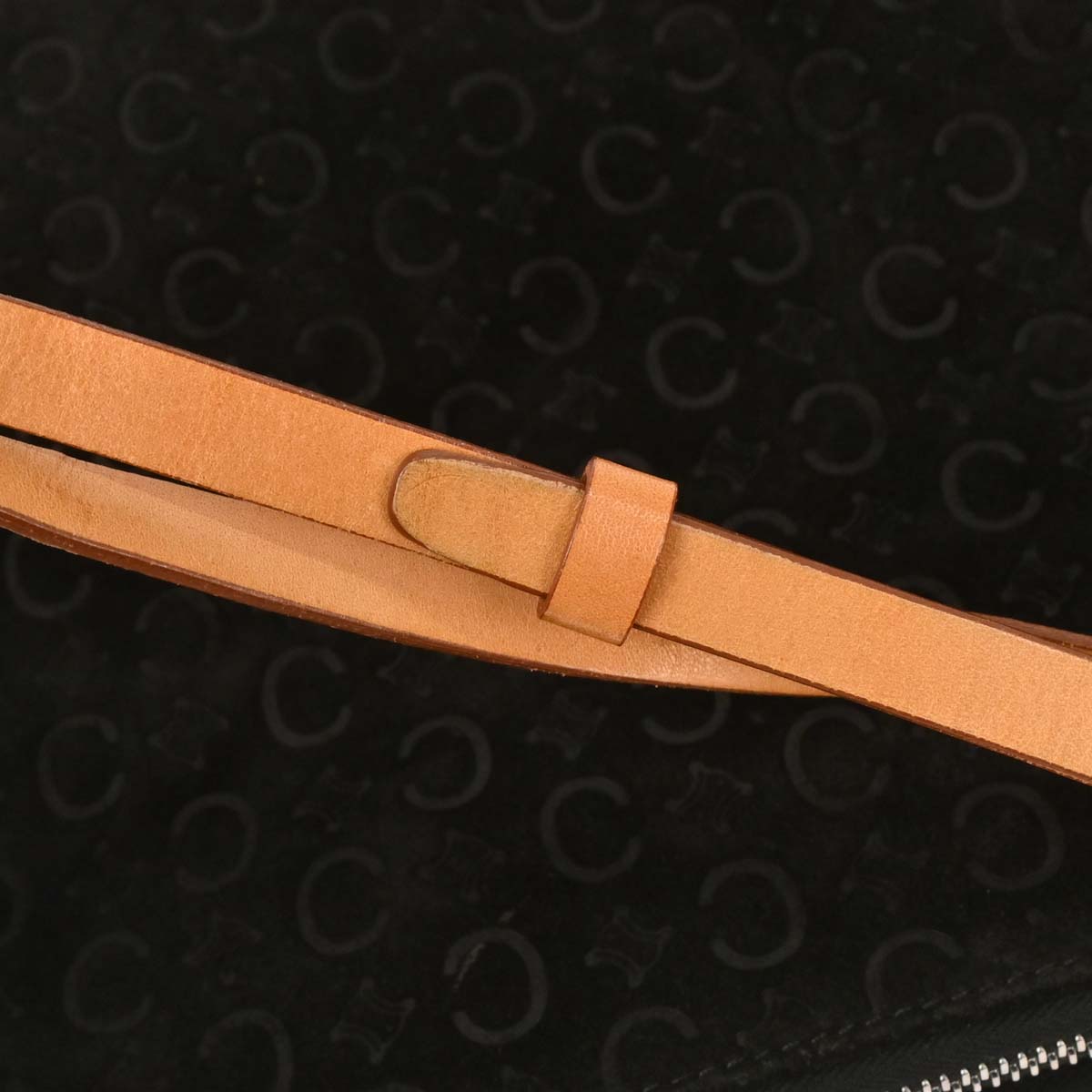 Celine Black Suede C Macadam Twin Handbag
