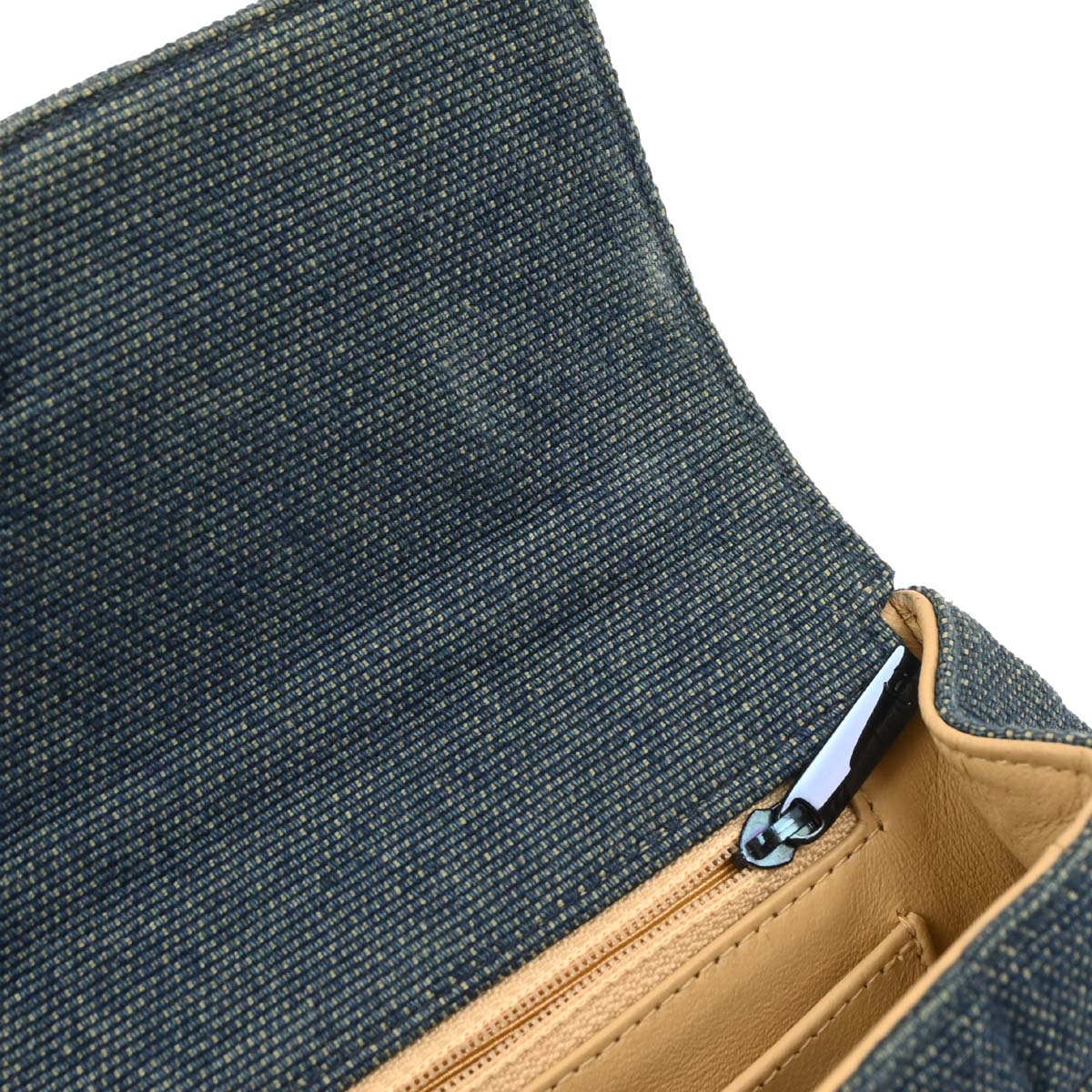 Chanel Blue Denim Top Handle Mademoiselle Lock Handbag