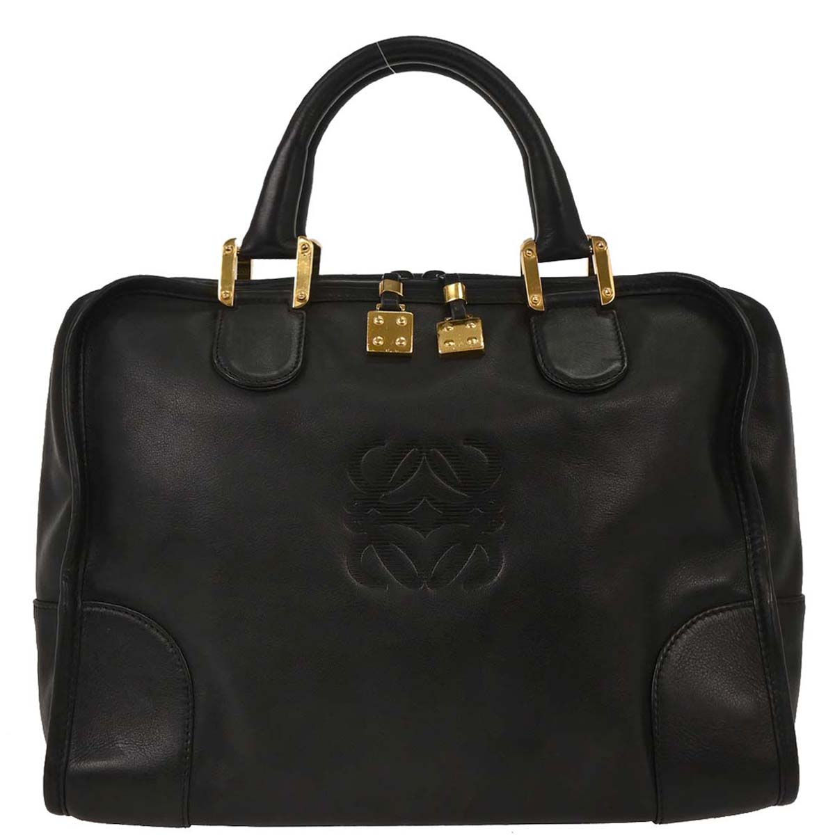 Loewe Black Leather Amazona 32 Handbag