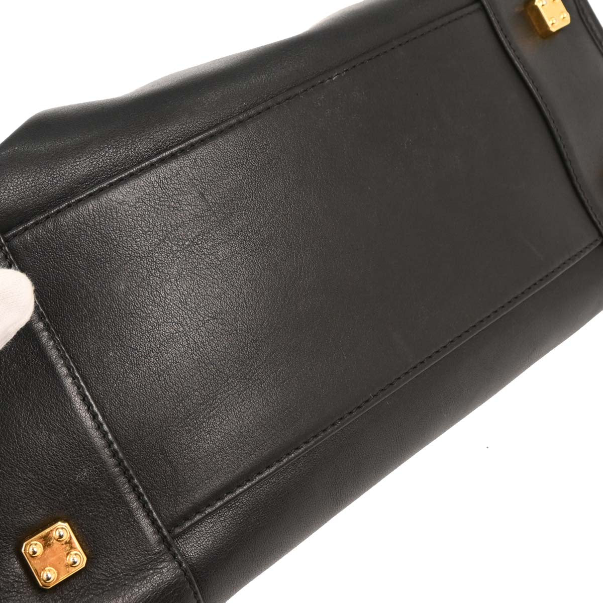 Loewe Black Leather Amazona 32 Handbag