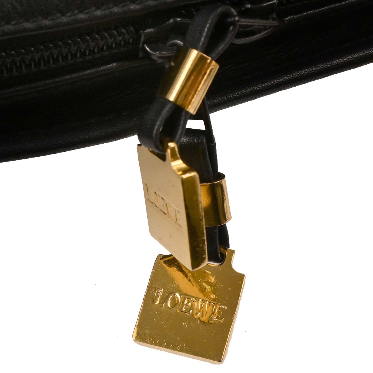 Loewe Black Leather Amazona 32 Handbag