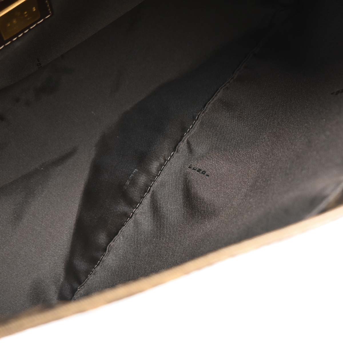 Fendi Brown PVC Zucchino Mamma Baguette Handbag