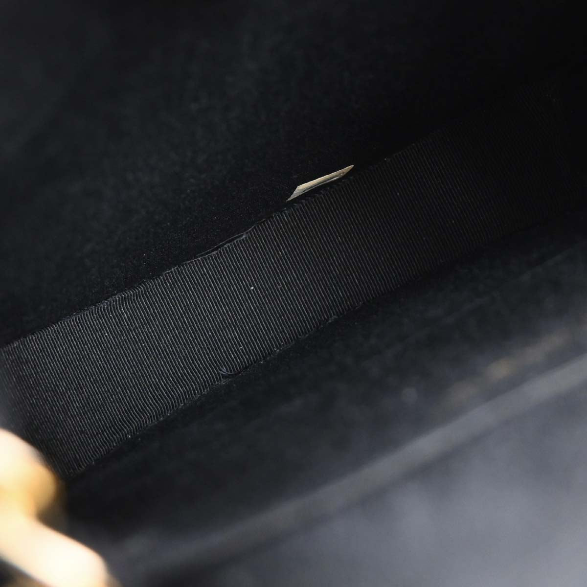 Chanel 1986-1988 Black Canvas Shoulder Bag