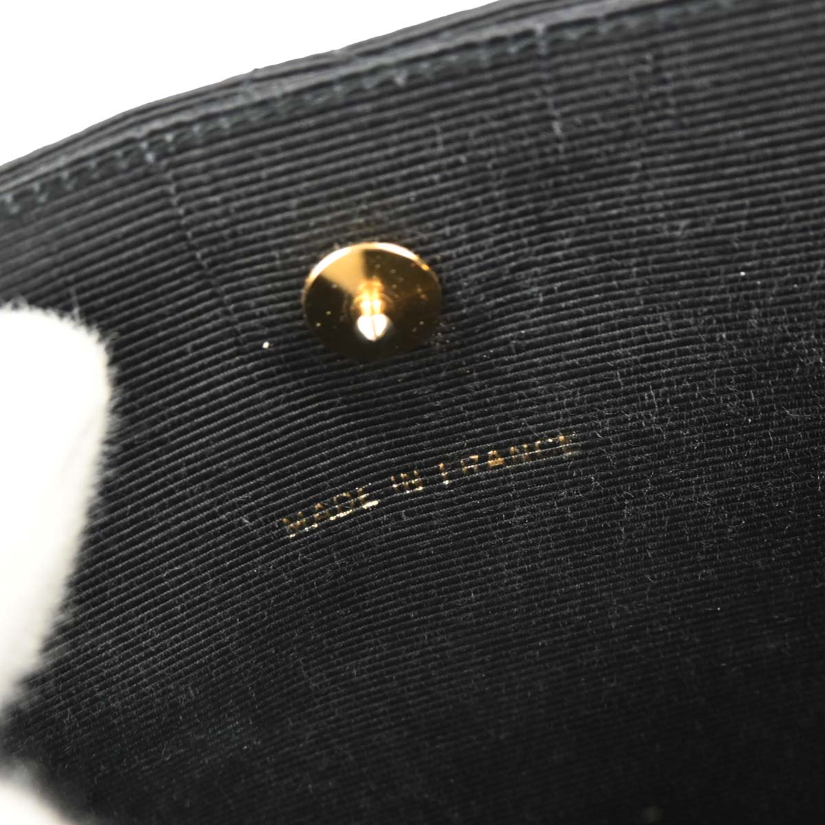 Chanel 1986-1988 Black Canvas Shoulder Bag
