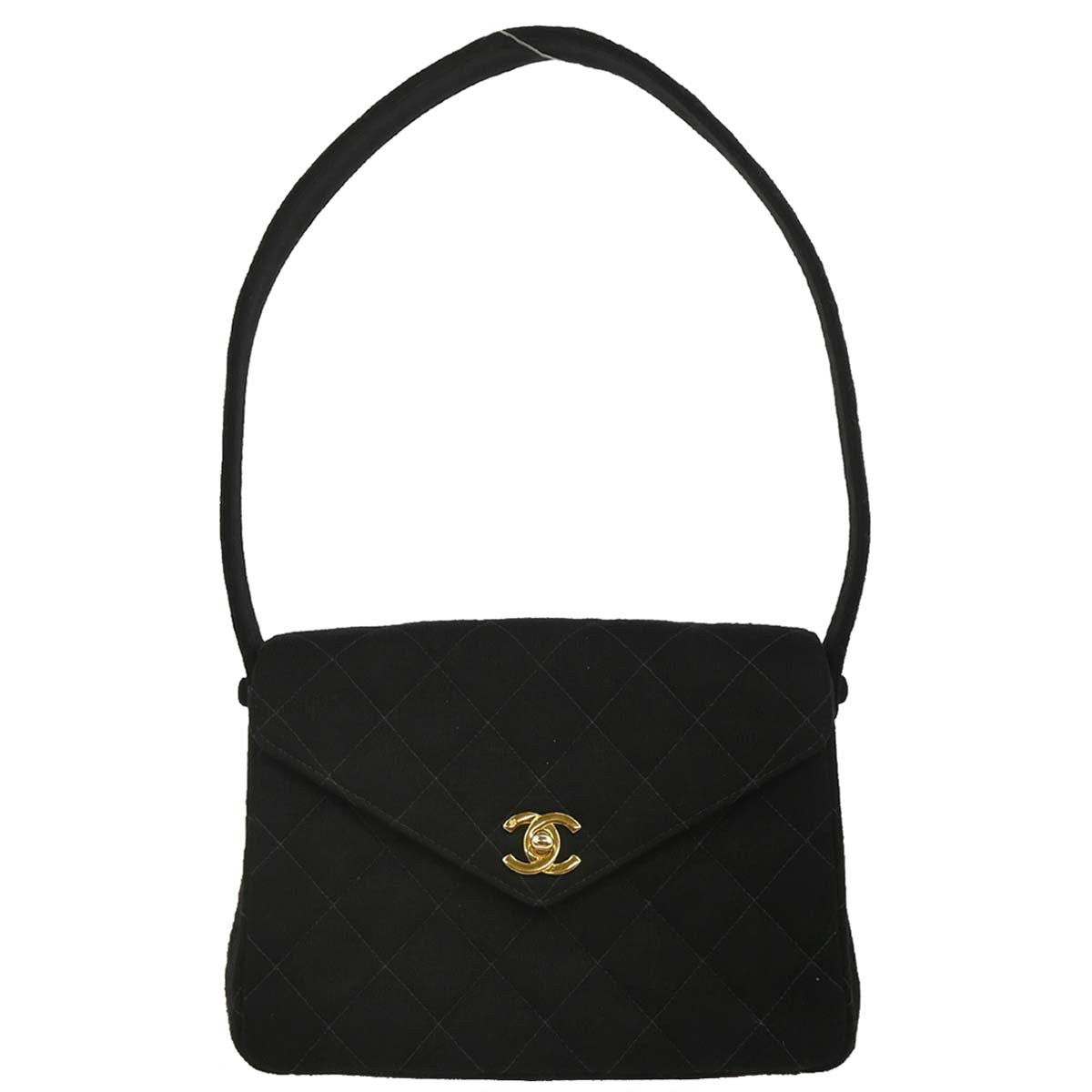 Chanel Black Cotton Handbag