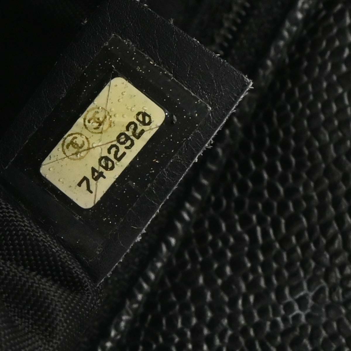 Chanel Black Caviar Drawstring Tote Handbag