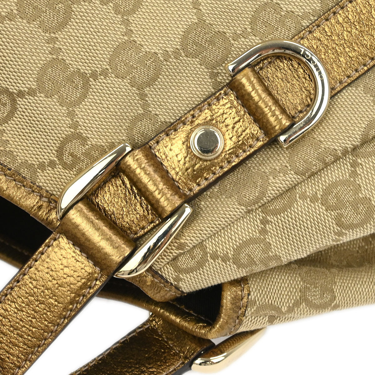 Gucci Gold Abbey D Ring Hobo Handbag