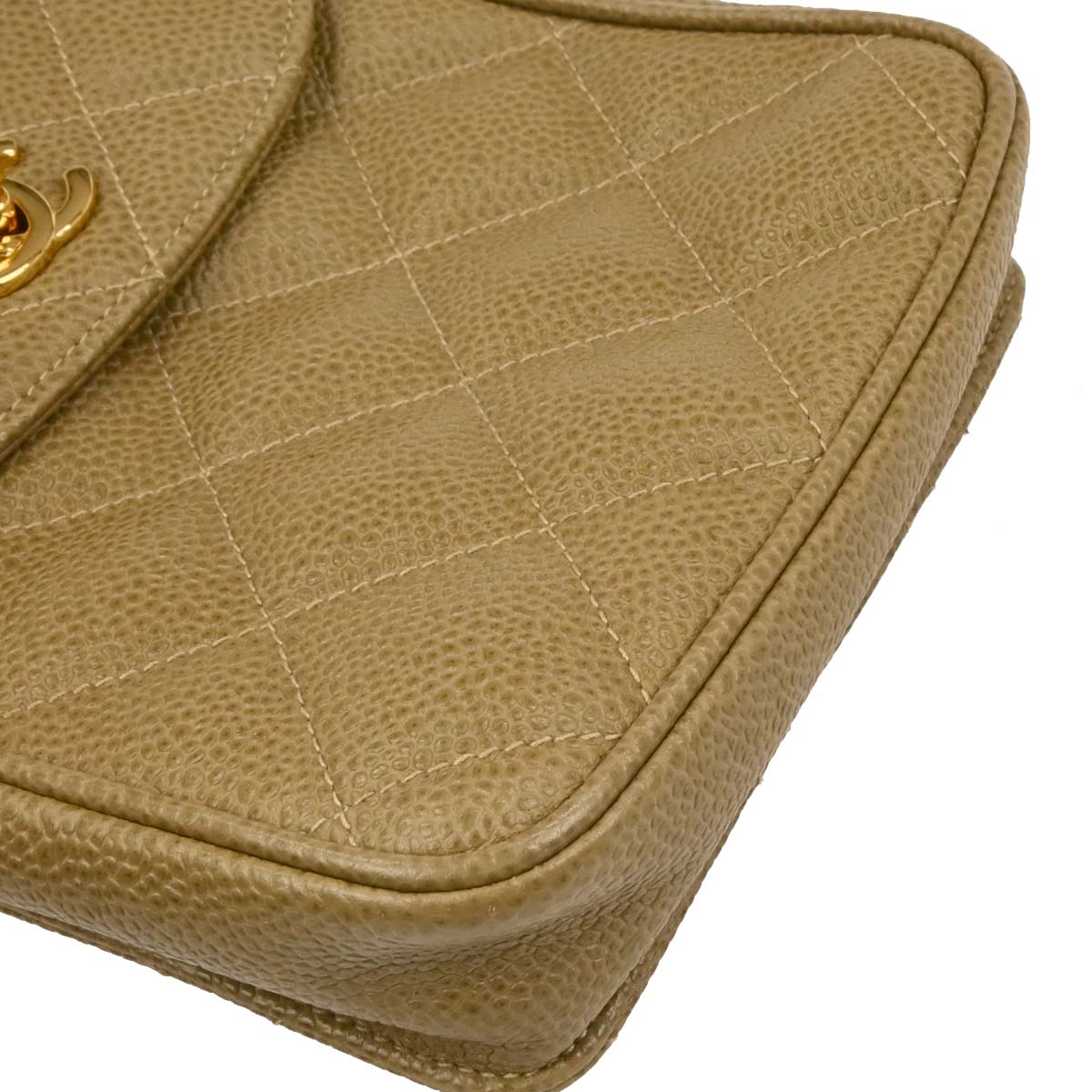 Chanel 1994-1996 Beige Caviar Belt Bum Bag #75/30