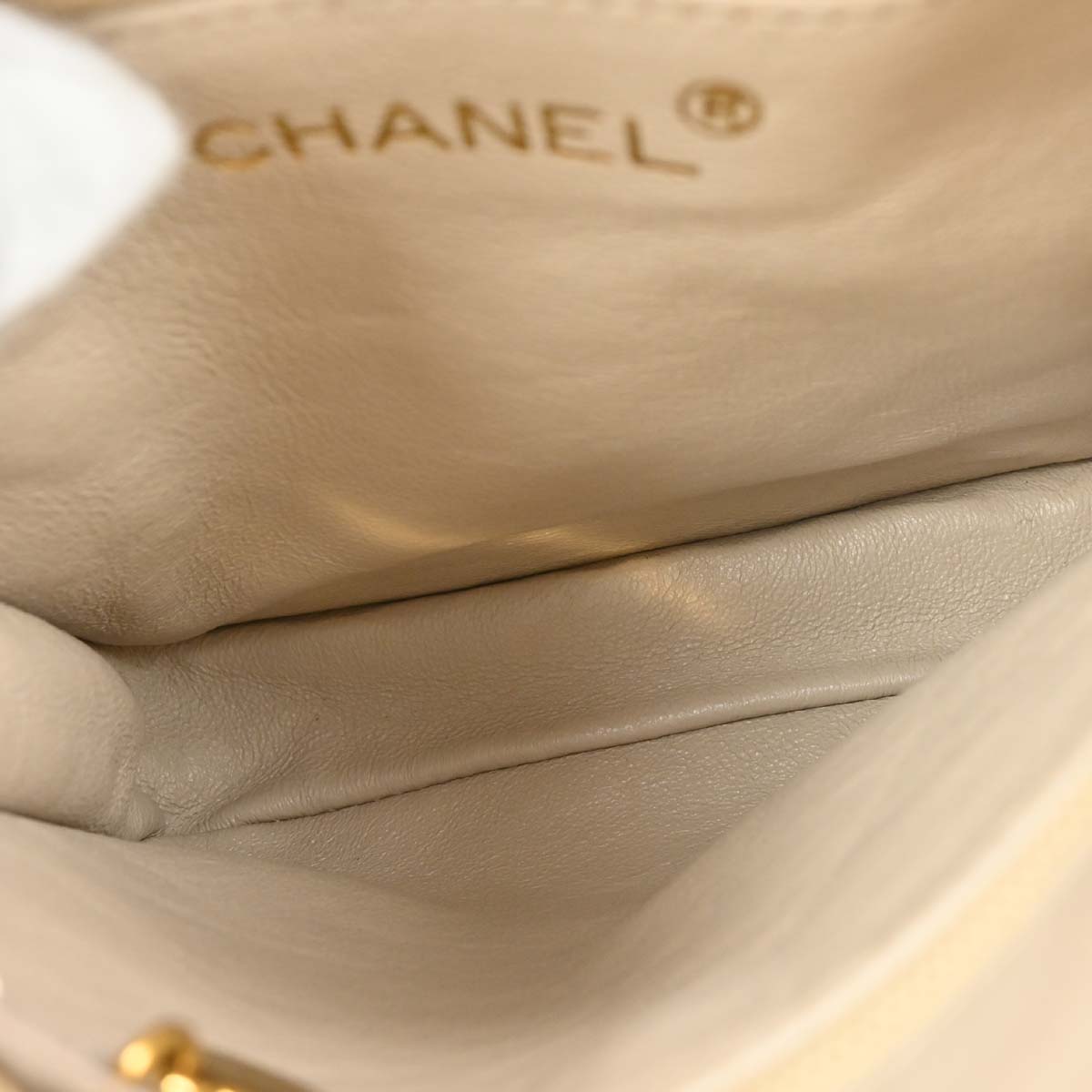 Chanel 1994-1996 Beige Caviar Belt Bum Bag #75/30