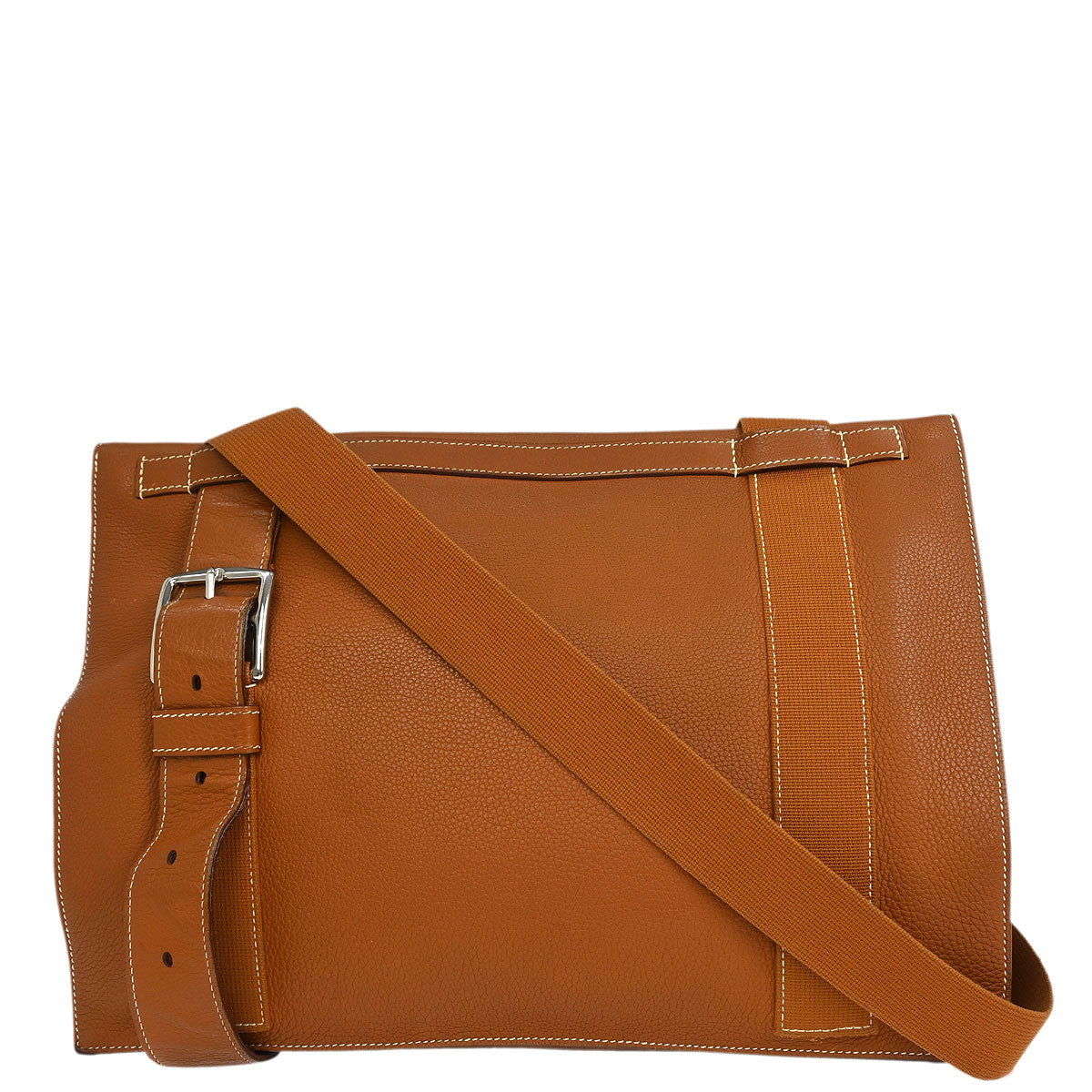 Hermes 2009 Gold Taurillon Clemence Sac Yohji Crossbody Messenger Bag
