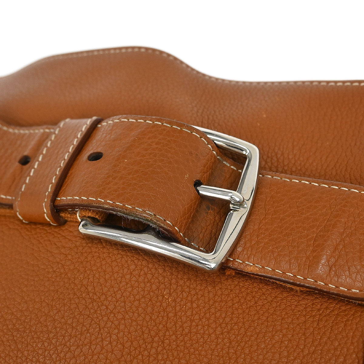 Hermes 2009 Gold Taurillon Clemence Sac Yohji Crossbody Messenger Bag
