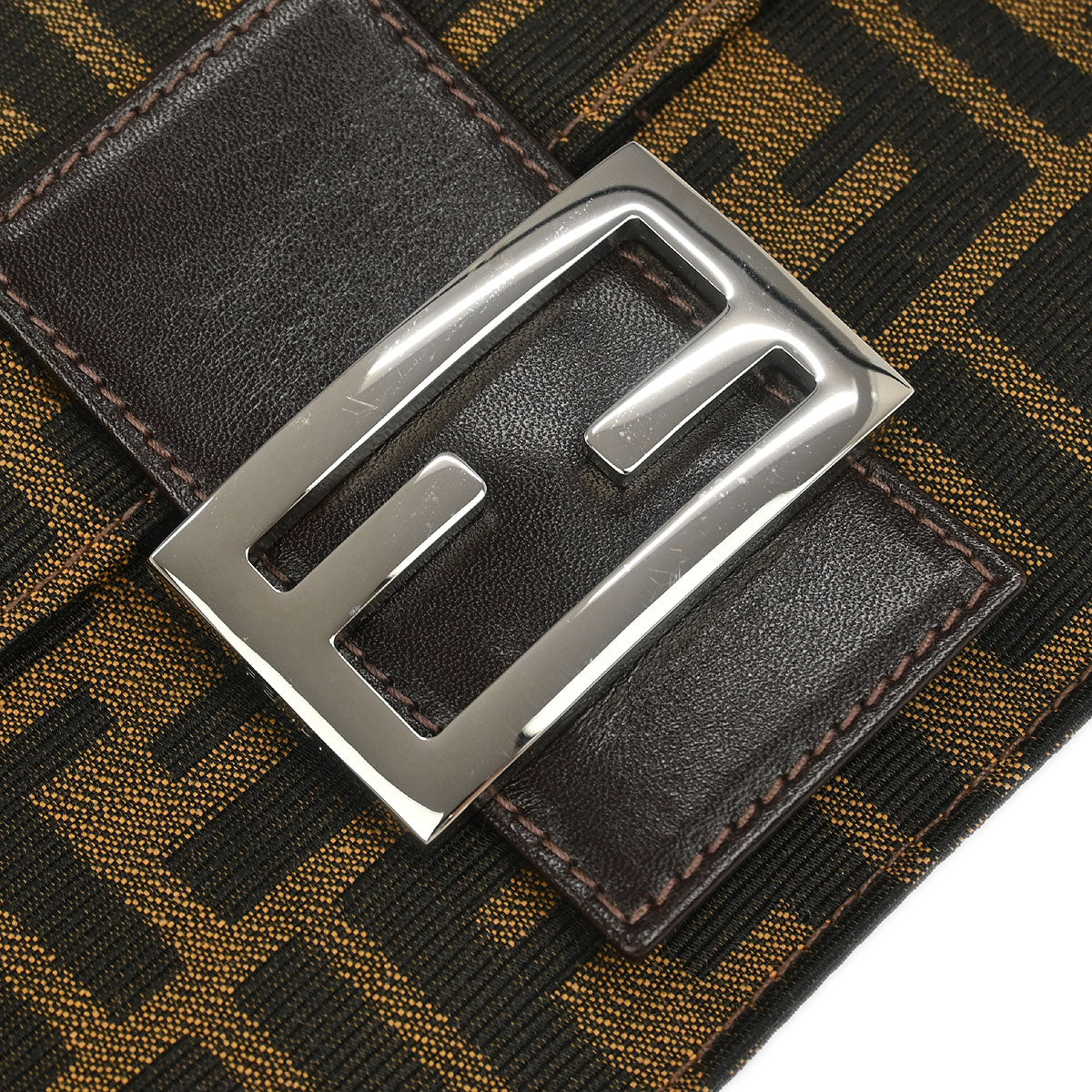 Fendi Brown Zucca Clutch Bag