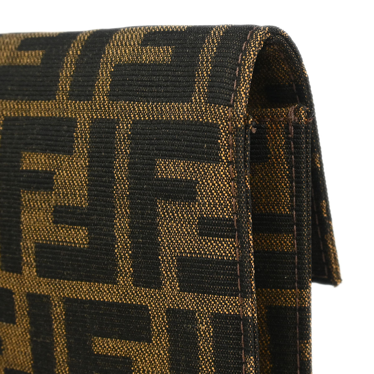 Fendi Brown Zucca Clutch Bag