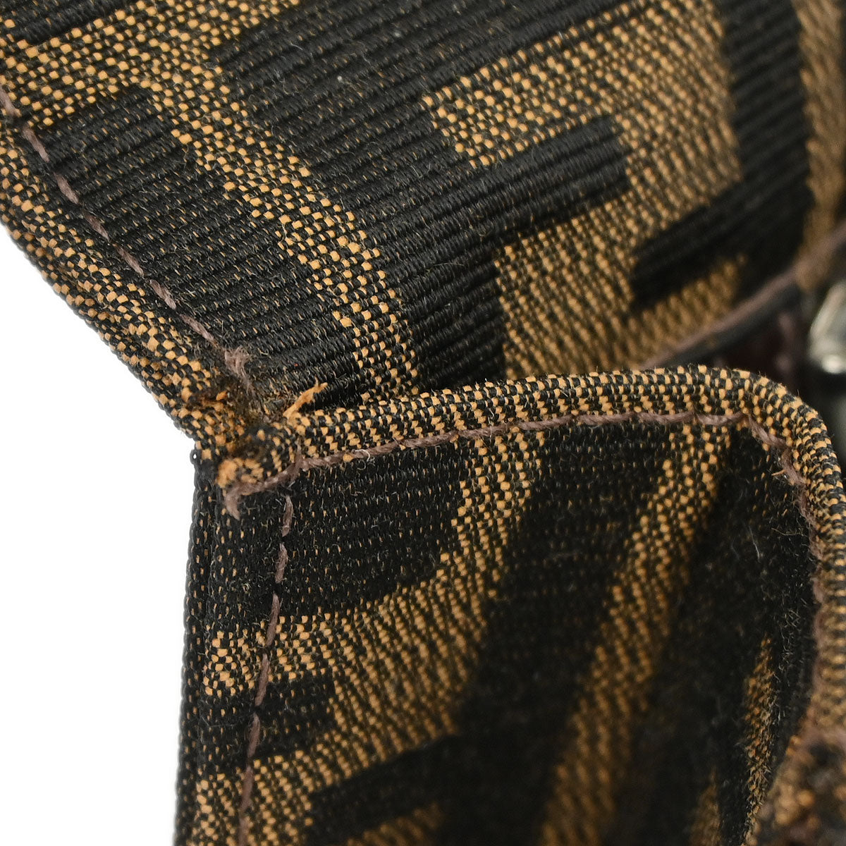 Fendi Brown Zucca Clutch Bag