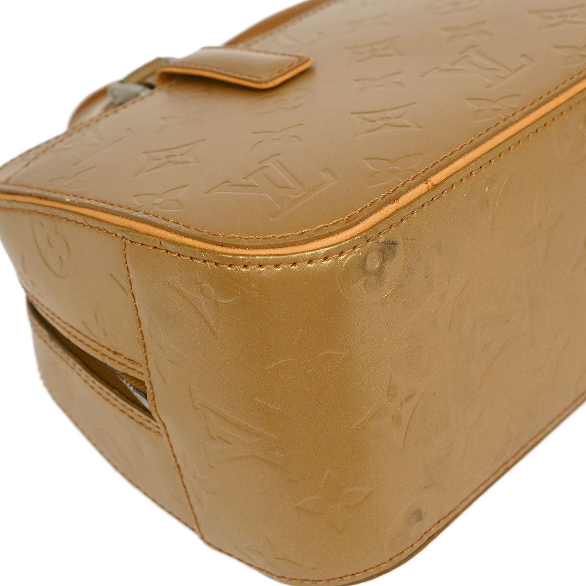 Louis Vuitton 2003 Gold Monogram Mat Shelton MM Handbag M55177