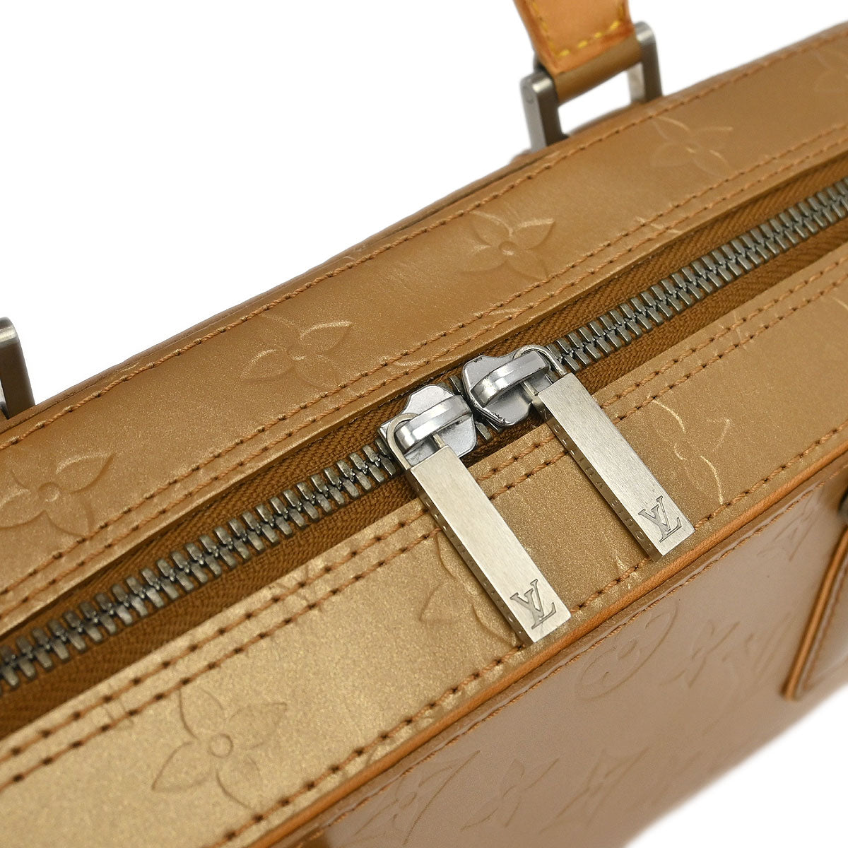Louis Vuitton 2003 Gold Monogram Mat Shelton MM Handbag M55177