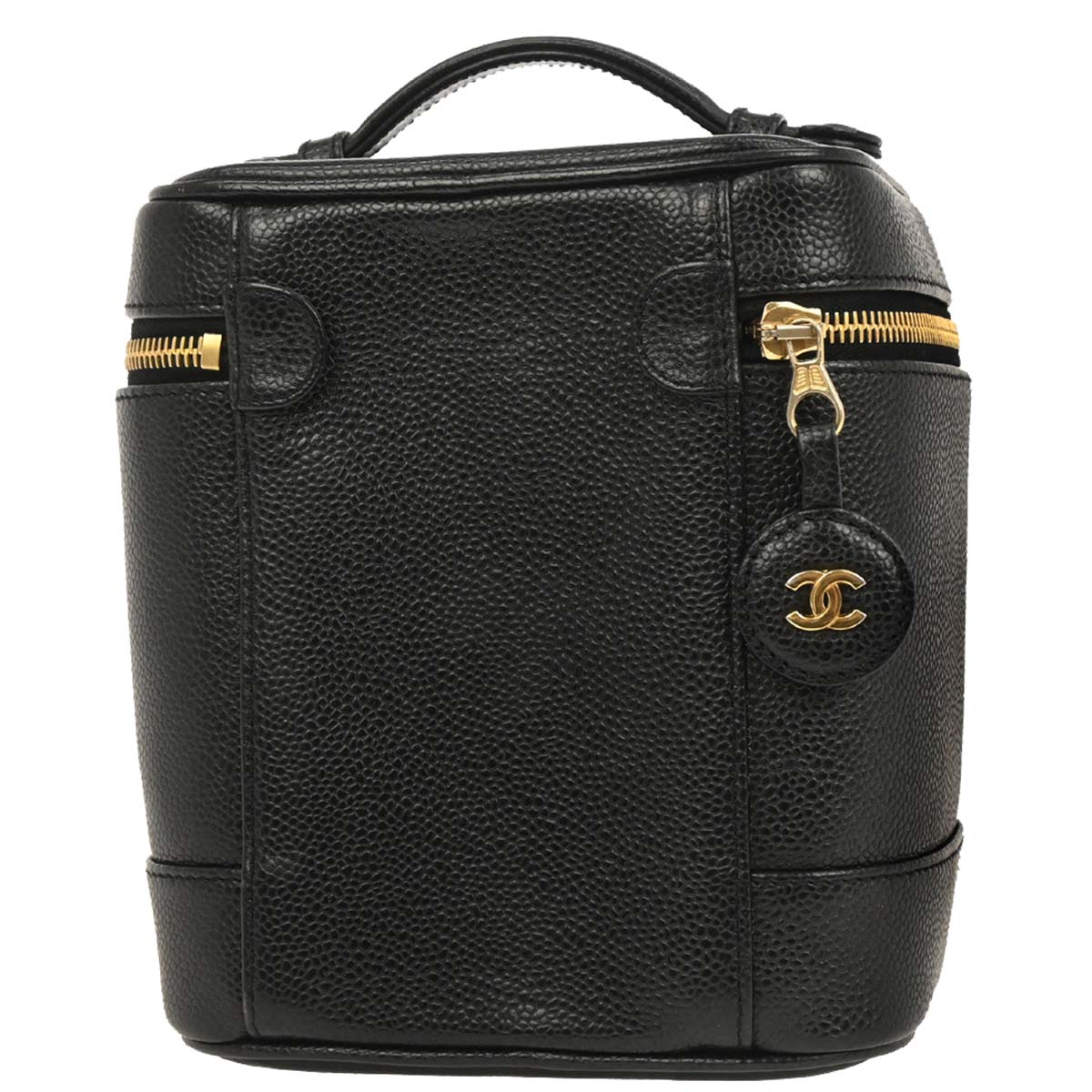 Chanel Black Caviar Timeless Vanity Handbag