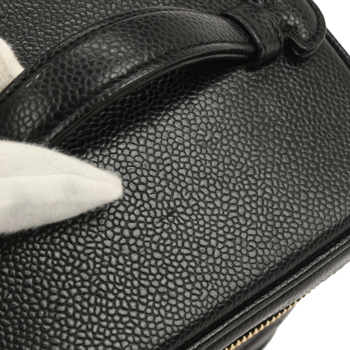 Chanel Black Caviar Timeless Vanity Handbag