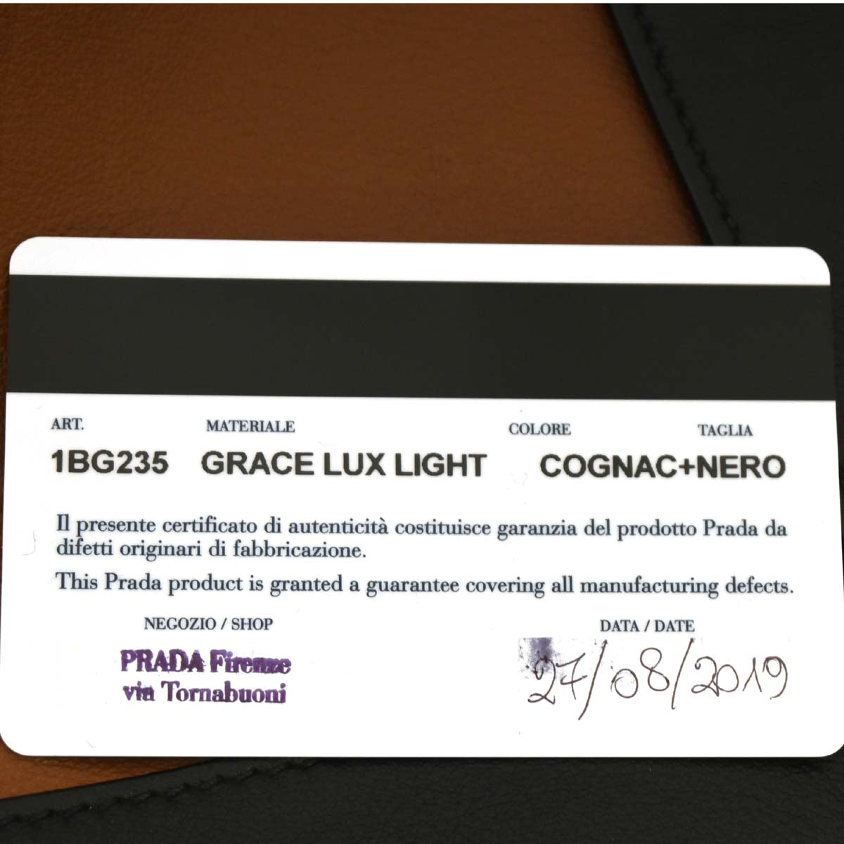 Prada Brown Leather 2way Shoulder Tote Handbag