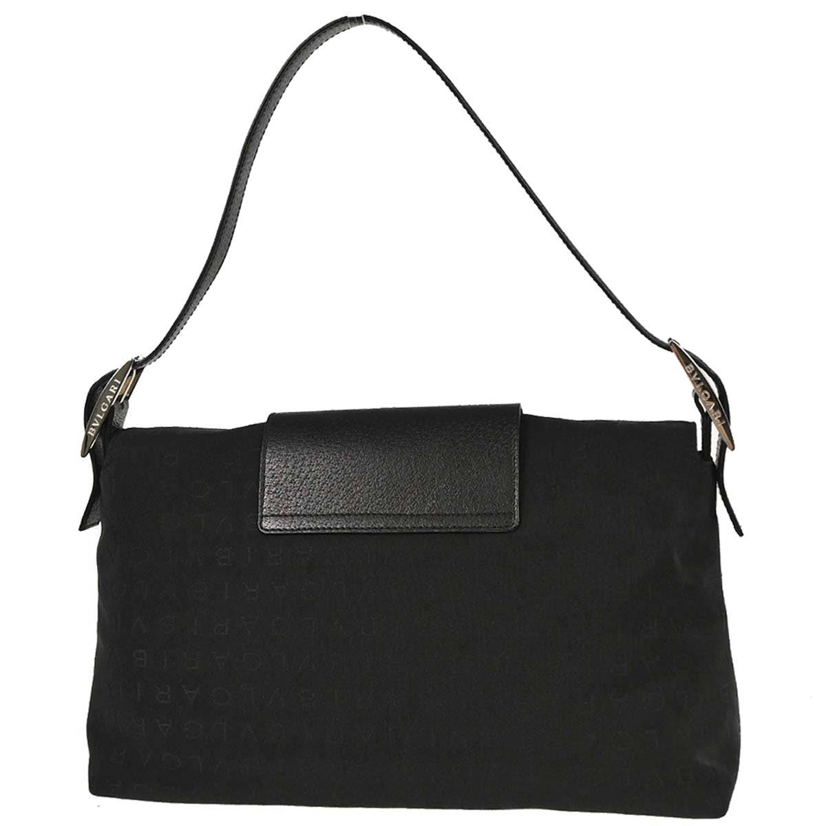 Bvlgari Black Canvas Logomania Handbag