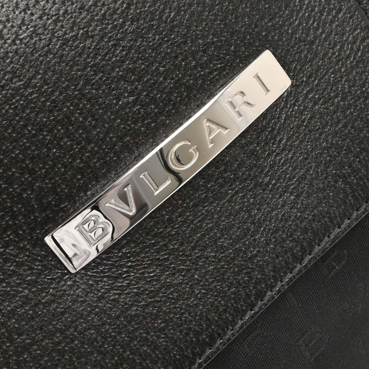 Bvlgari Black Canvas Logomania Handbag