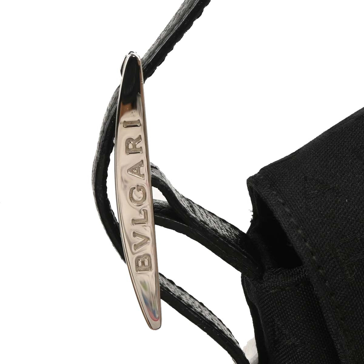 Bvlgari Black Canvas Logomania Handbag