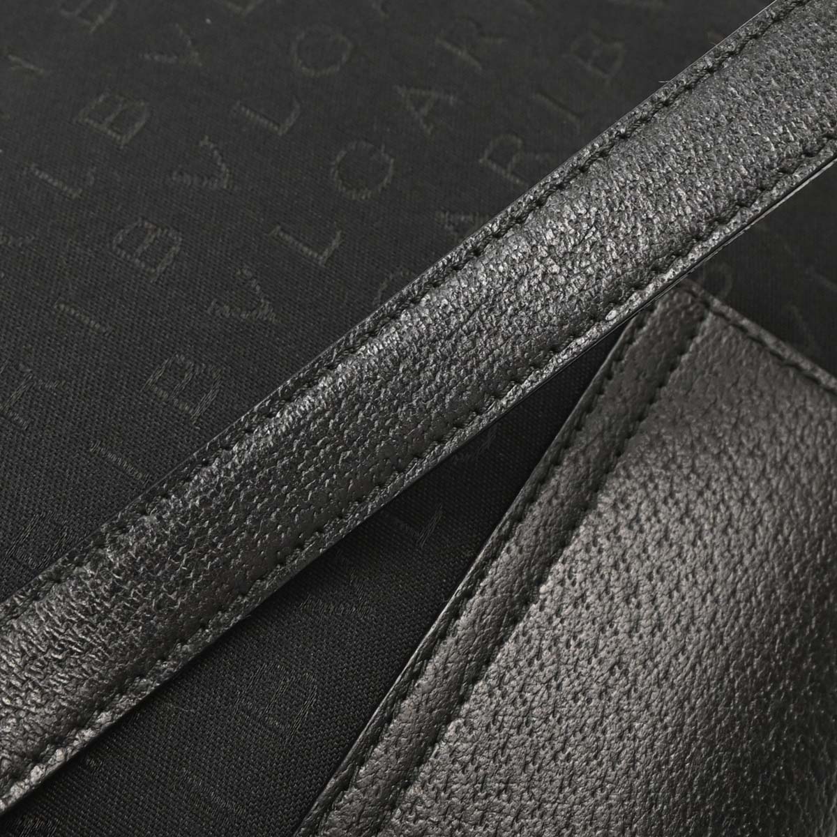 Bvlgari Black Canvas Logomania Handbag