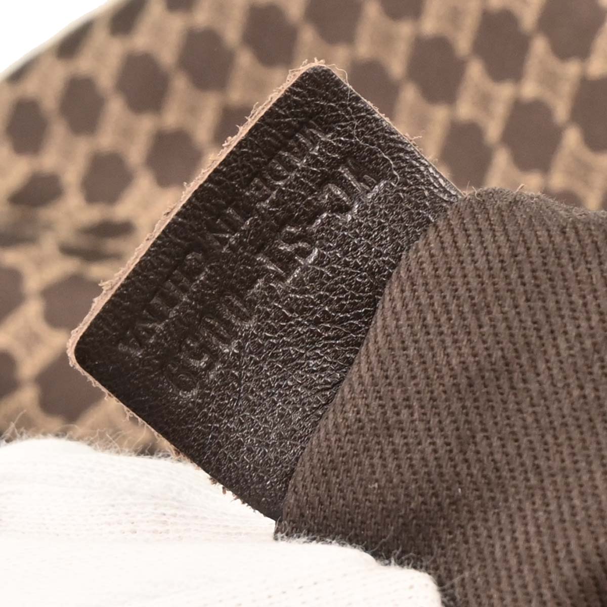 Celine Brown Canvas Macadam Handbag