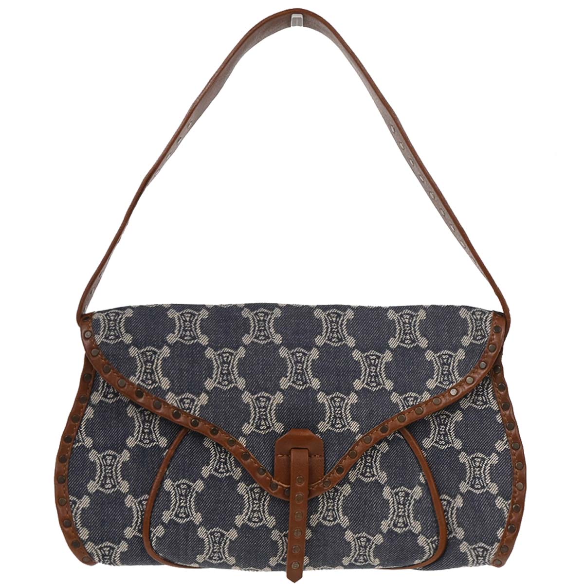 Celine Indigo Denim Macadam Handbag
