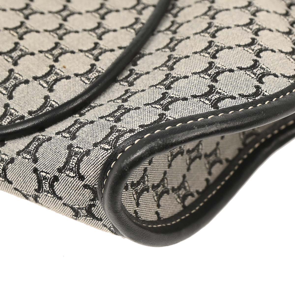 Celine Gray Canvas Macadam Handbag