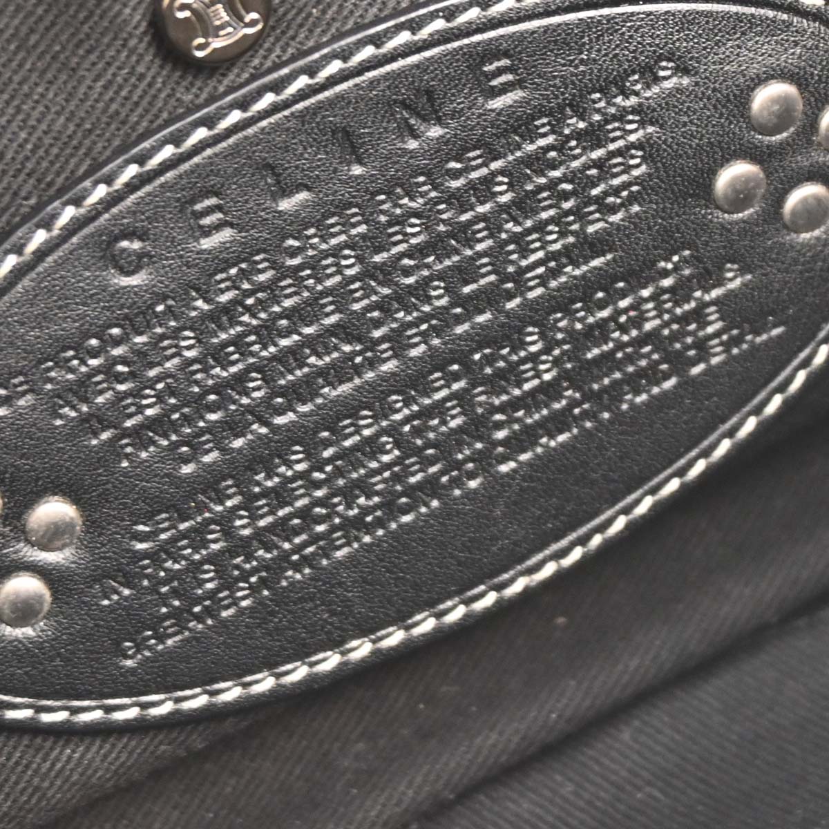 Celine Gray Canvas Macadam Handbag