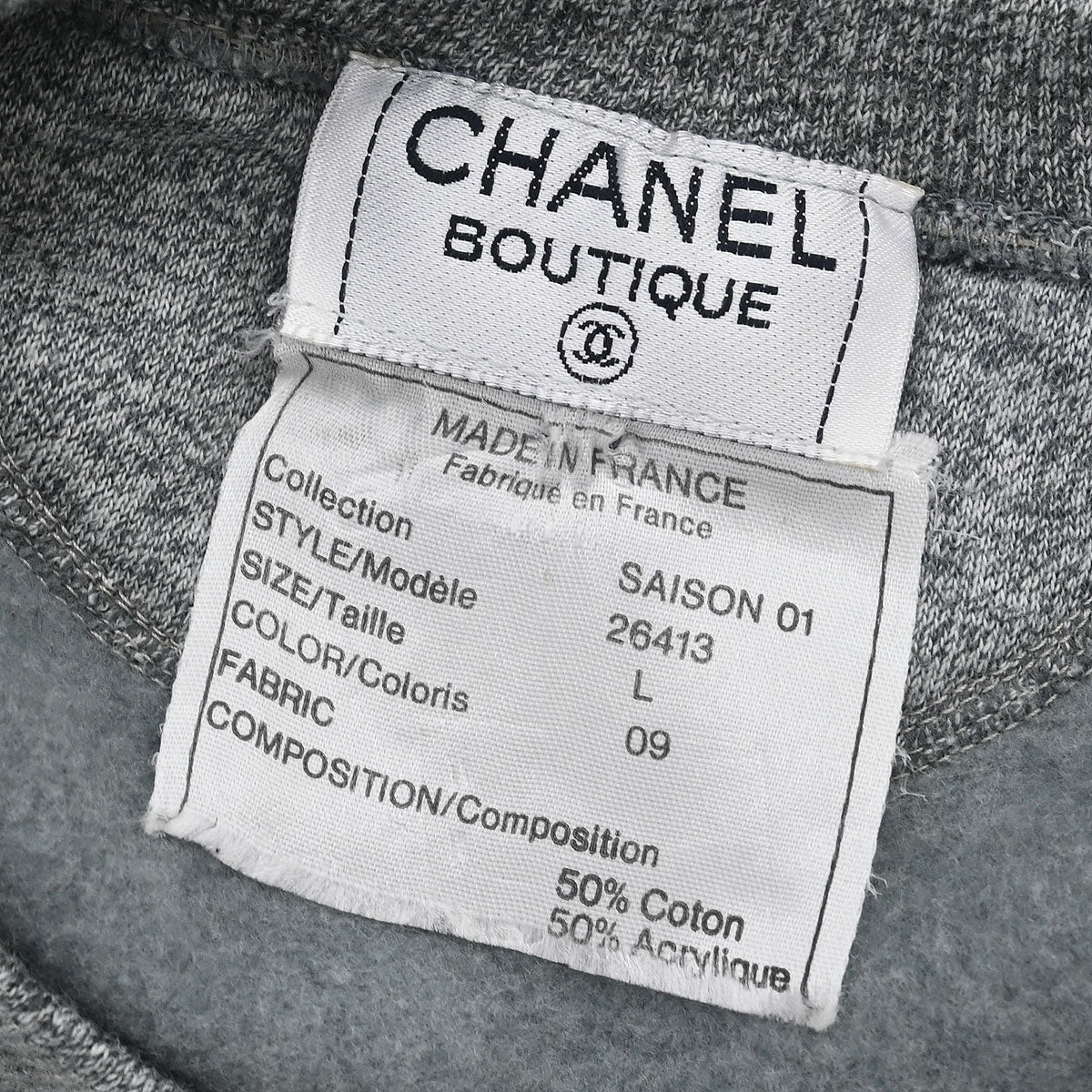 Chanel Sweatshirt Gray SAISON01 #L