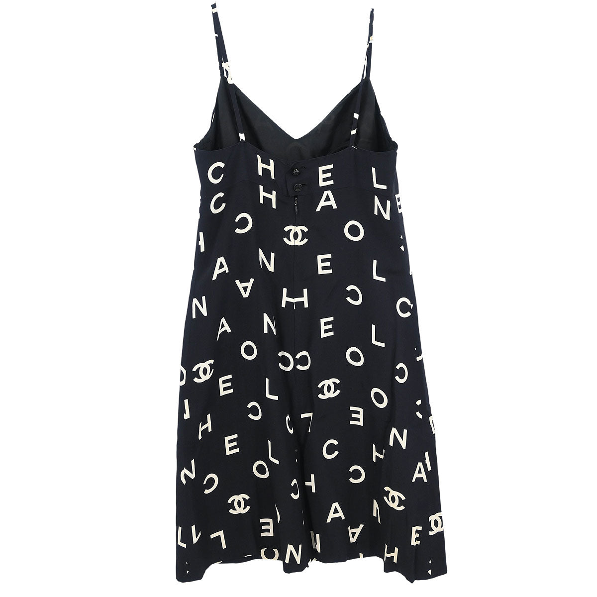 Chanel 1997 Sleeveless Dress Black #38