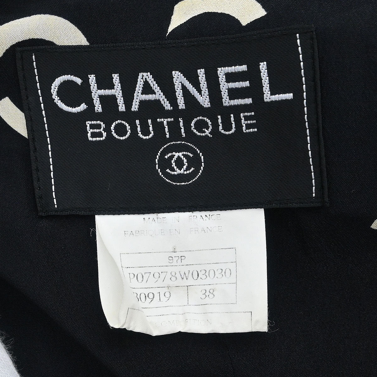 Chanel 1997 Jacket Dress Black #38