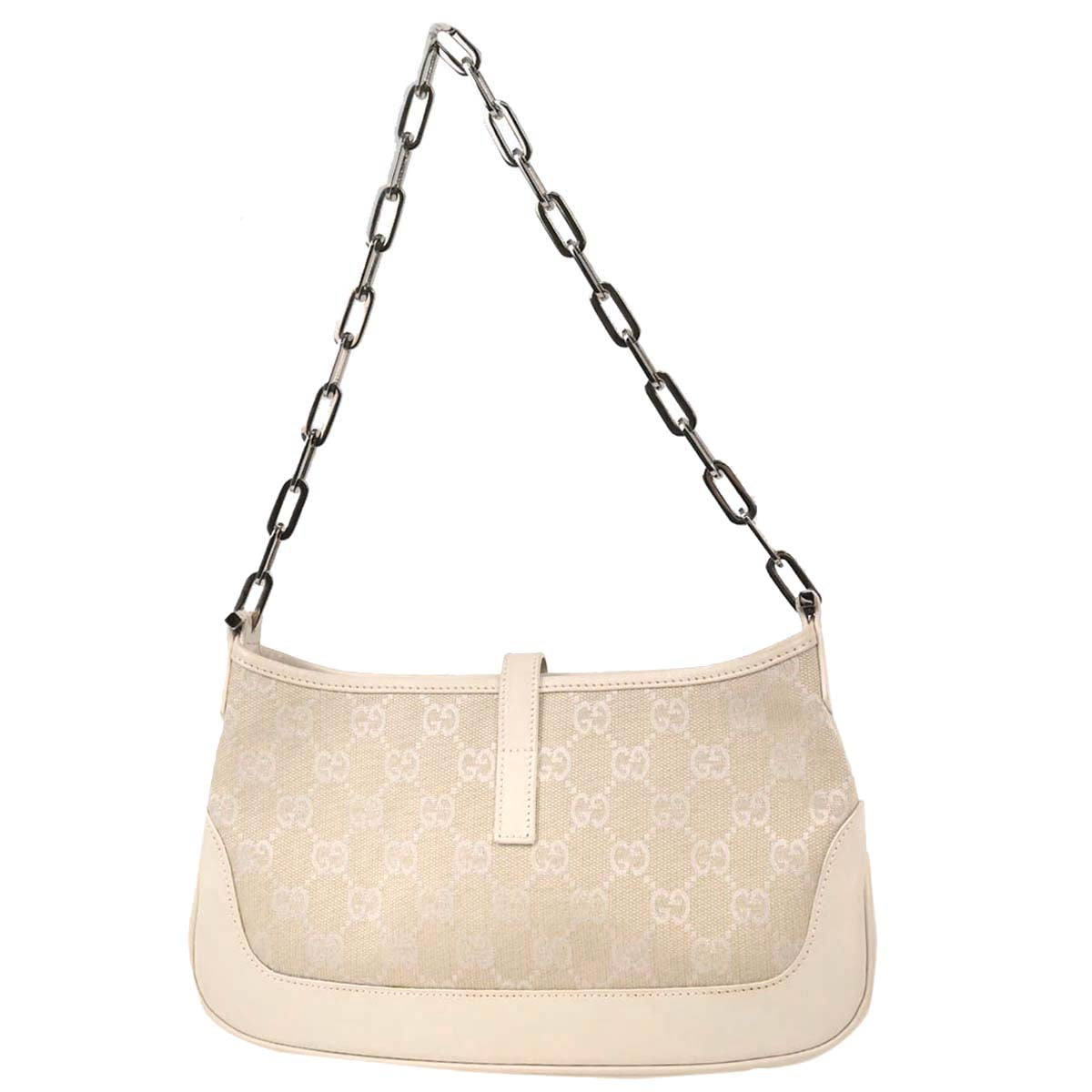 Gucci Off-white Canvas GG Jackie Handbag