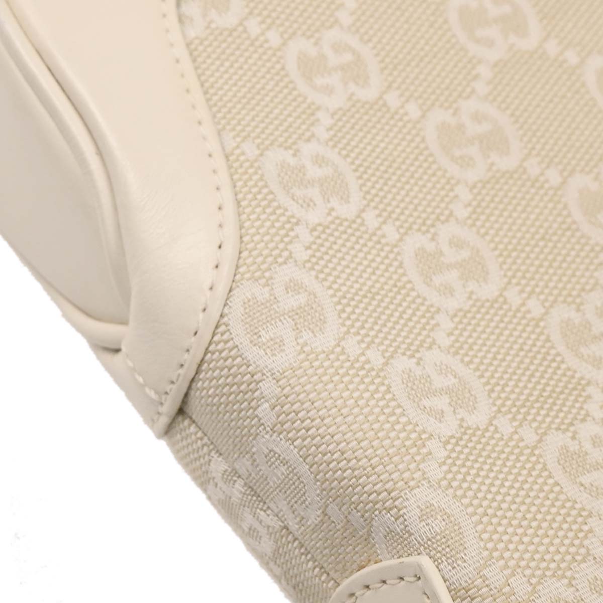 Gucci Off-white Canvas GG Jackie Handbag